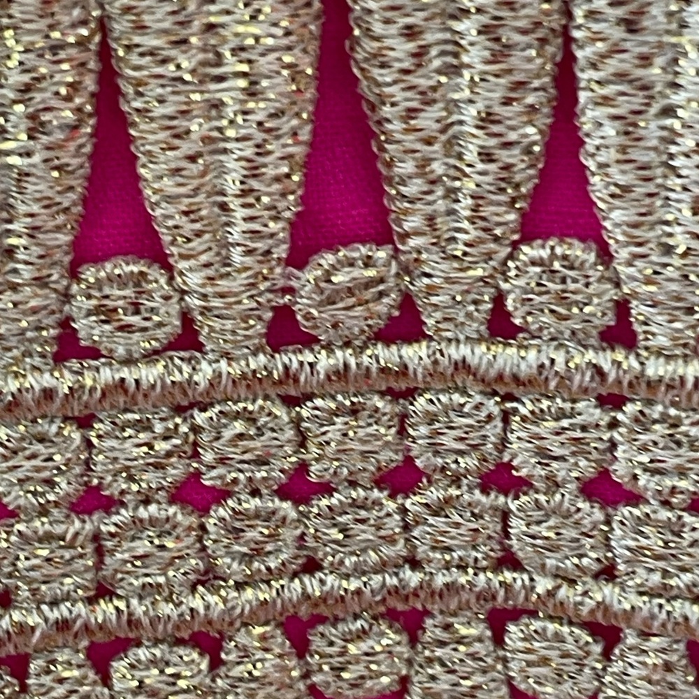 VGC Lilly Ashlyn Shift Dress. Size 2 Magenta Gold.ππ - Picture 8 of 17